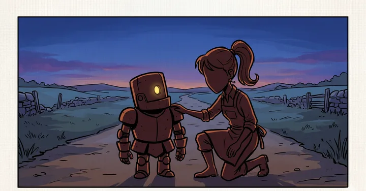 Event illustration: Wren whispers to the knight